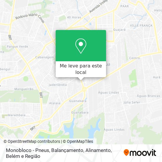 Monobloco - Pneus, Balançamento, Alinamento mapa