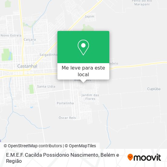 E.M.E.F. Cacilda Possidonio Nascimento mapa