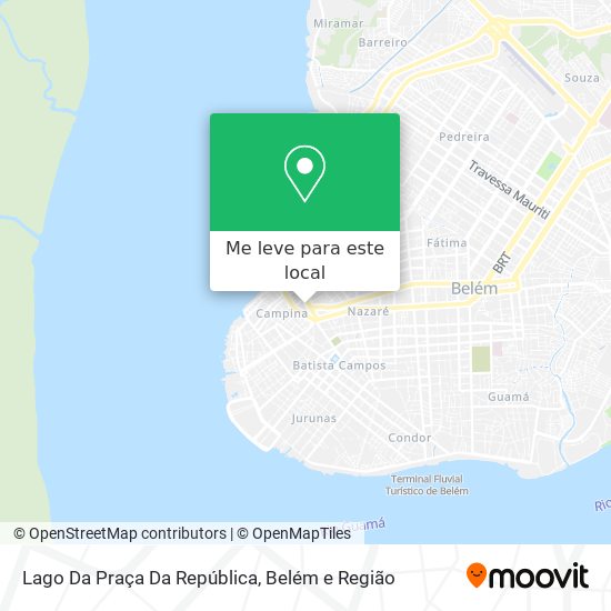 Lago Da Praça Da República mapa