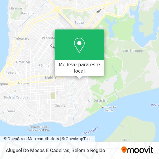 Aluguel De Mesas E Cadeiras mapa