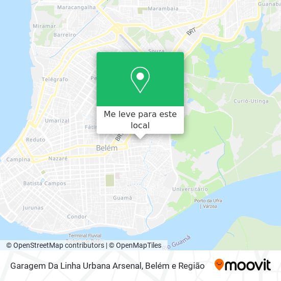 Garagem Da Linha Urbana Arsenal mapa
