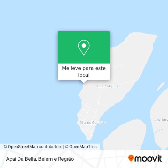 Açaí Da Bella mapa