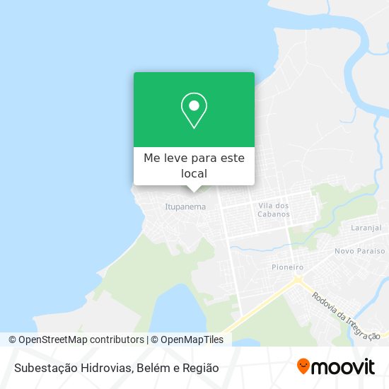 Subestação Hidrovias mapa