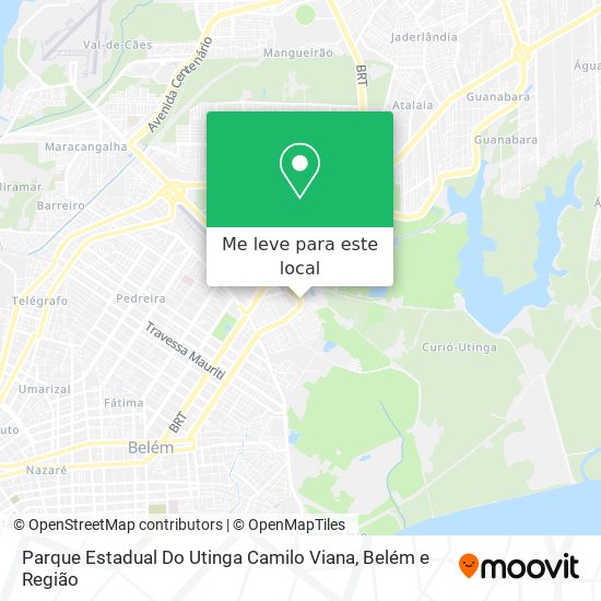 Parque Estadual Do Utinga Camilo Viana mapa
