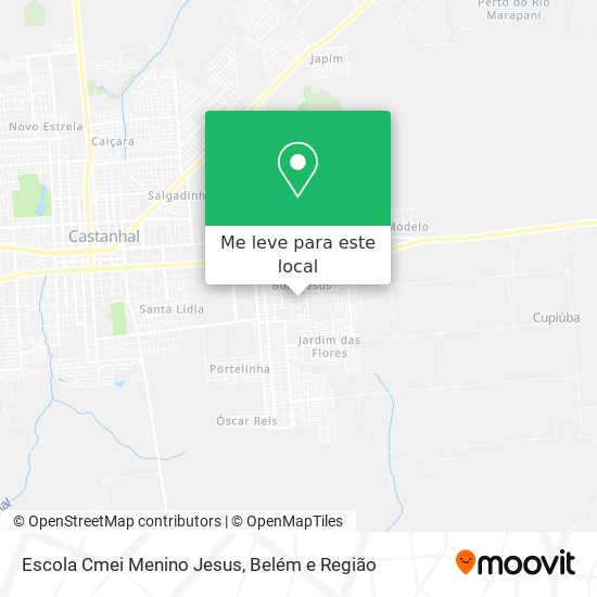 Escola Cmei Menino Jesus mapa