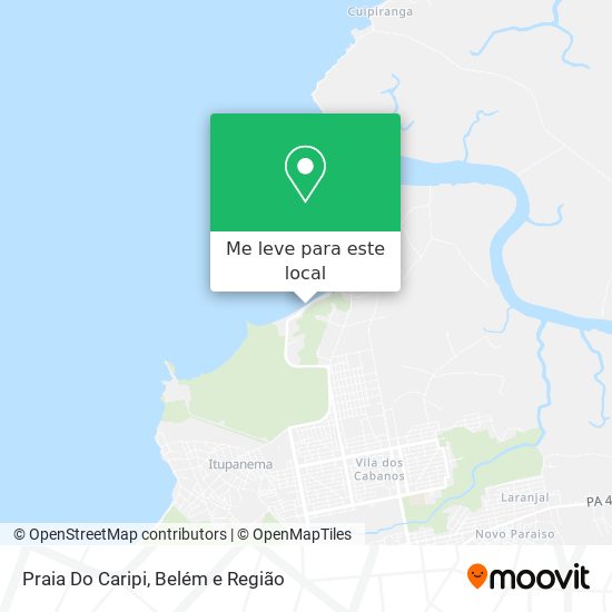 Praia Do Caripi mapa