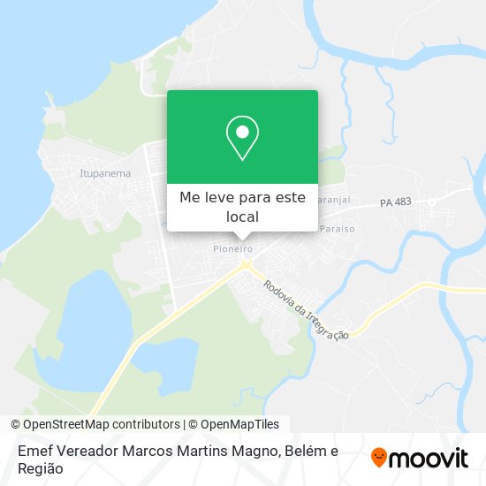 Emef Vereador Marcos Martins Magno mapa