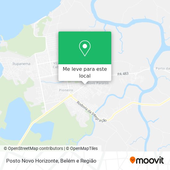 Posto Novo Horizonte mapa