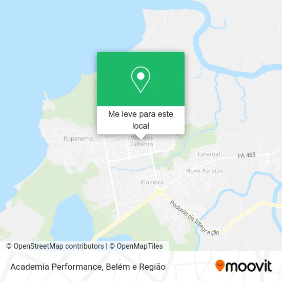 Academia Performance mapa