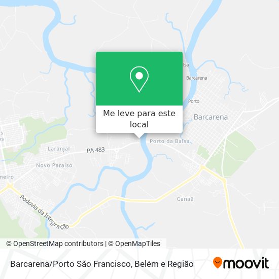 Barcarena/Porto São Francisco mapa