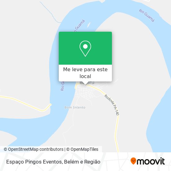Espaço Pingos Eventos mapa