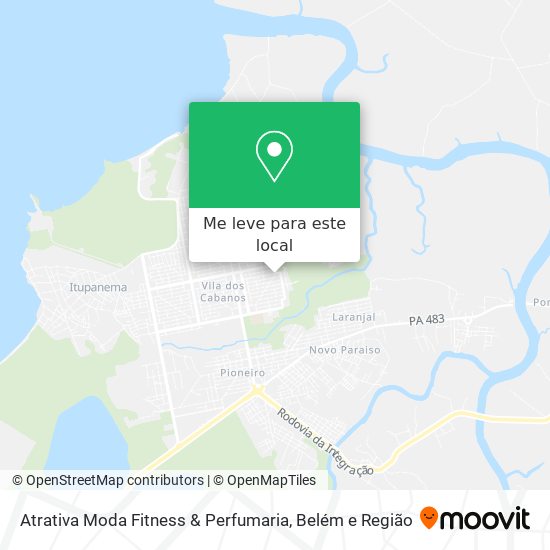 Atrativa Moda Fitness & Perfumaria mapa