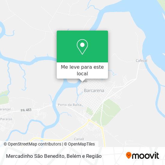 Mercadinho São Benedito mapa