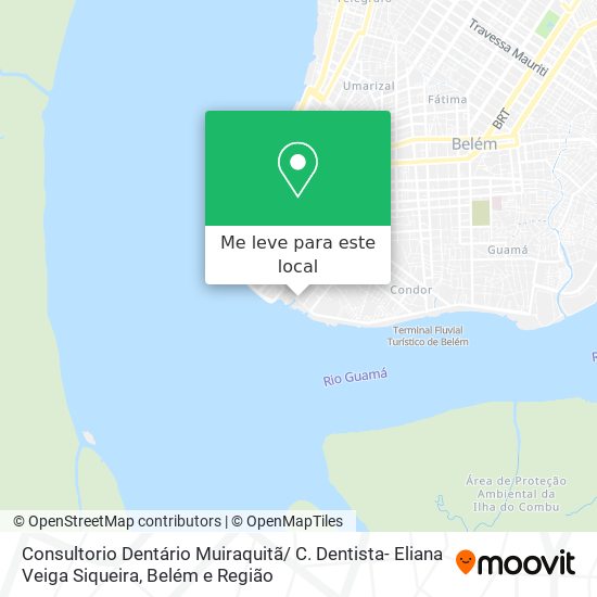 Consultorio Dentário Muiraquitã/ C. Dentista- Eliana Veiga Siqueira mapa