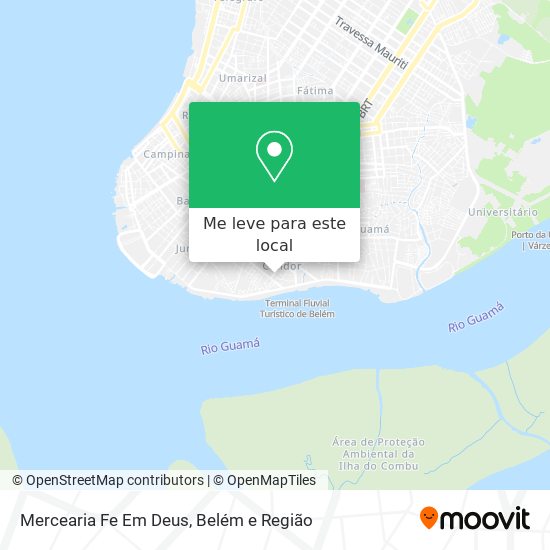 Mercearia Fe Em Deus mapa