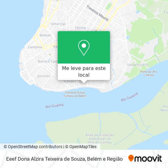 Eeef Dona Alzira Teixeira de Souza mapa