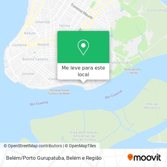 Belém/Porto Gurupatuba mapa