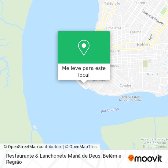 Restaurante & Lanchonete Maná de Deus mapa