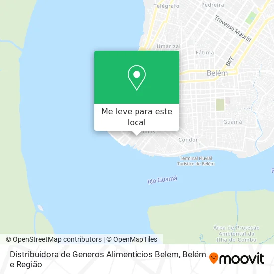 Distribuidora de Generos Alimenticios Belem mapa