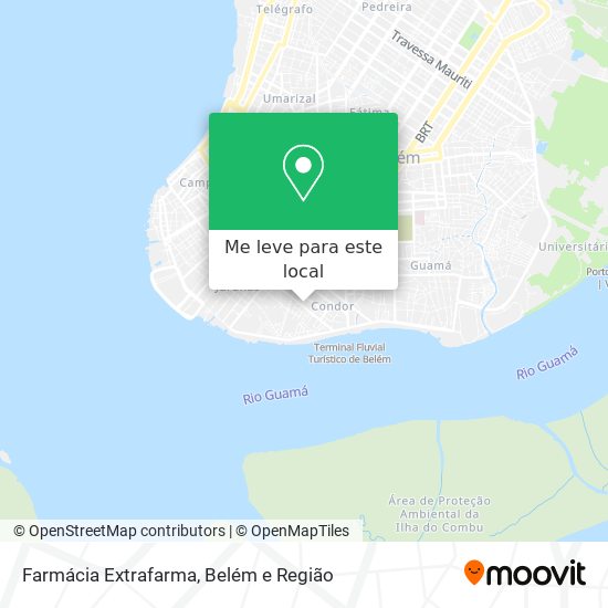 Farmácia Extrafarma mapa