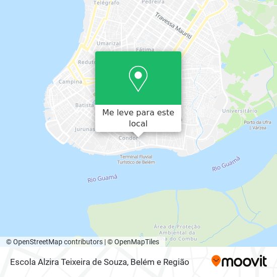 Escola Alzira Teixeira de Souza mapa
