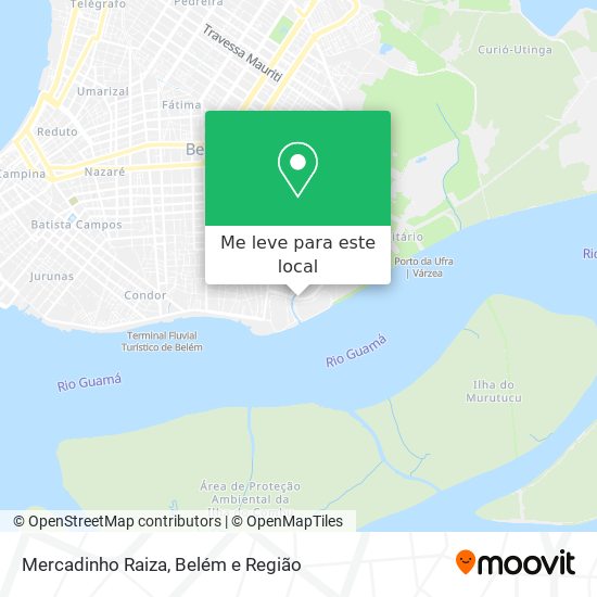 Mercadinho Raiza mapa