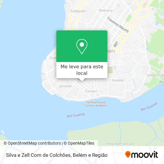 Silva e Zell Com de Colchões mapa
