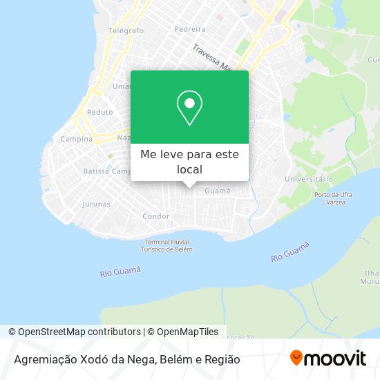 Agremiação Xodó da Nega mapa