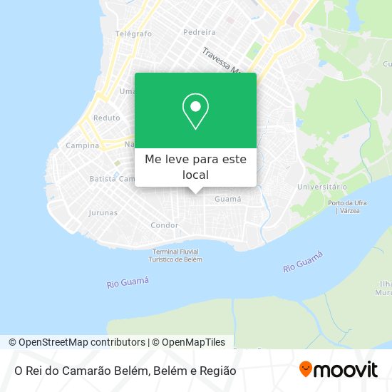O Rei do Camarão Belém mapa
