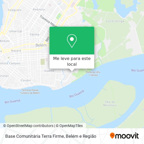 Base Comunitária Terra Firme mapa