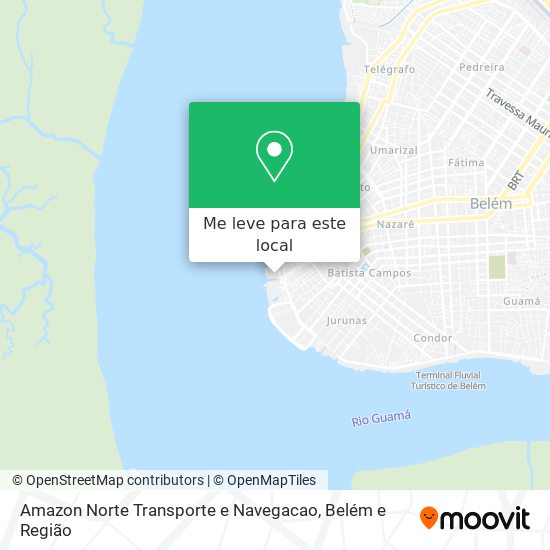 Amazon Norte Transporte e Navegacao mapa