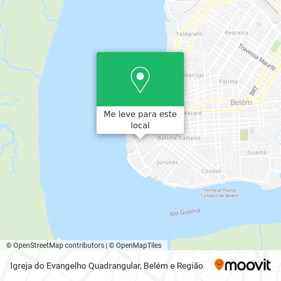 Igreja do Evangelho Quadrangular mapa