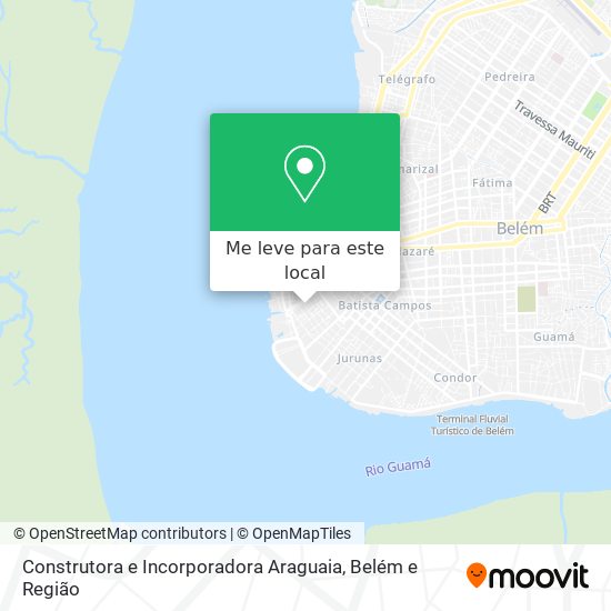 Construtora e Incorporadora Araguaia mapa