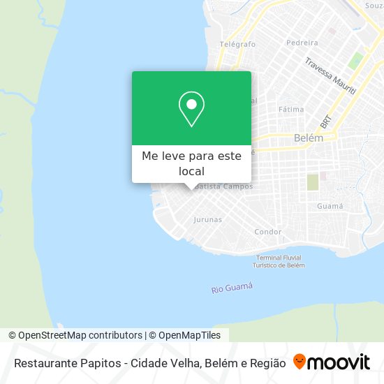 Restaurante Papitos - Cidade Velha mapa