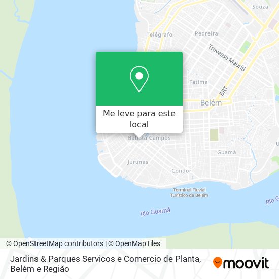 Jardins & Parques Servicos e Comercio de Planta mapa