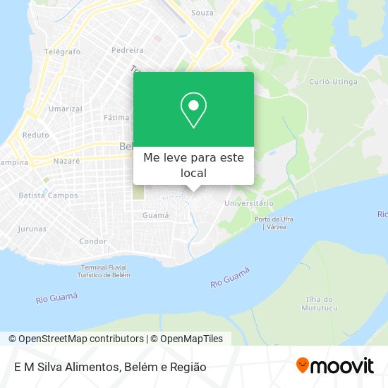 E M Silva Alimentos mapa