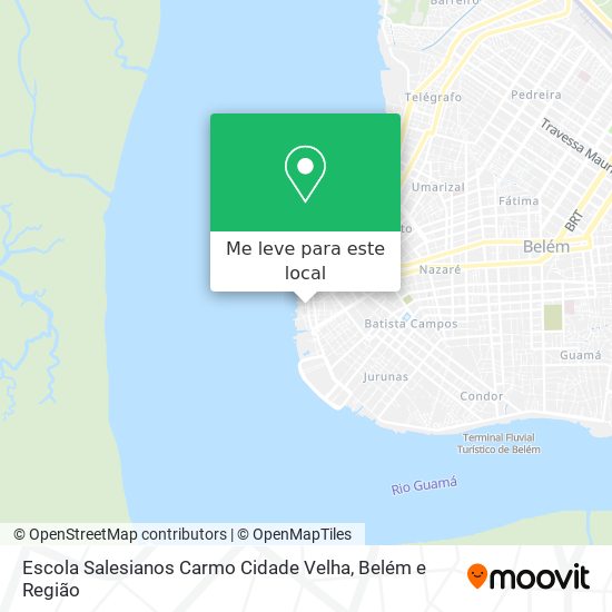 Escola Salesianos Carmo Cidade Velha mapa