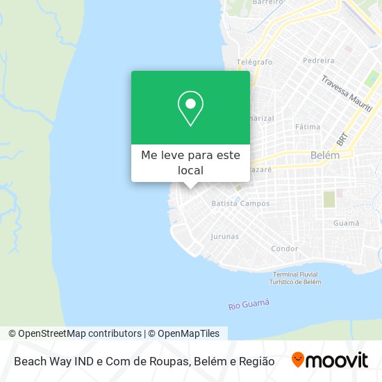 Beach Way IND e Com de Roupas mapa
