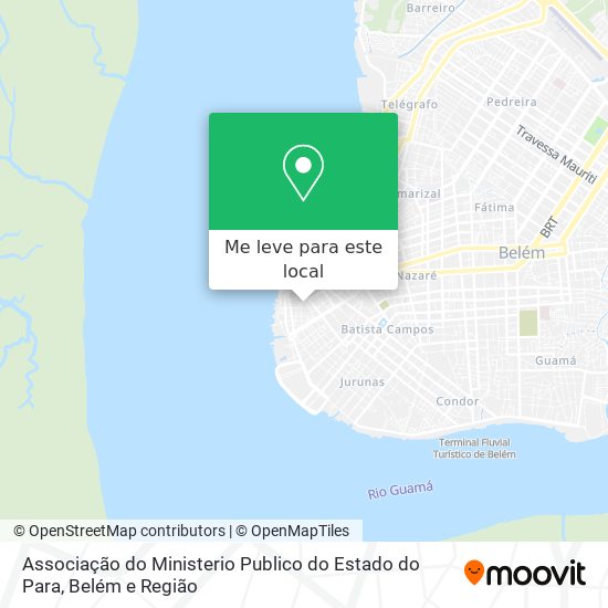 Associação do Ministerio Publico do Estado do Para mapa