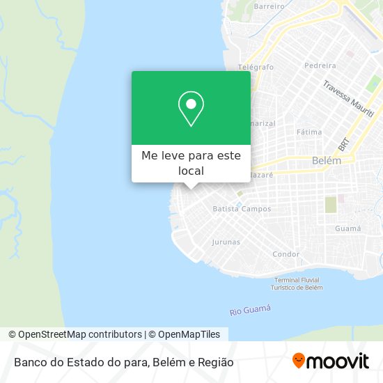 Banco do Estado do para mapa