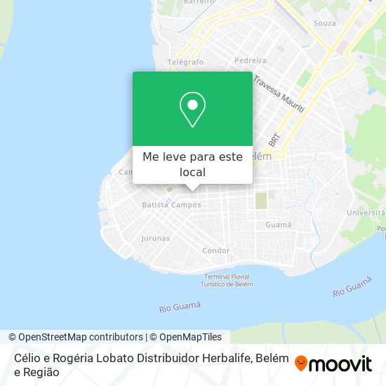 Célio e Rogéria Lobato Distribuidor Herbalife mapa