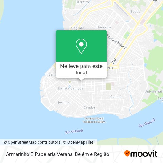 Armarinho E Papelaria Verana mapa