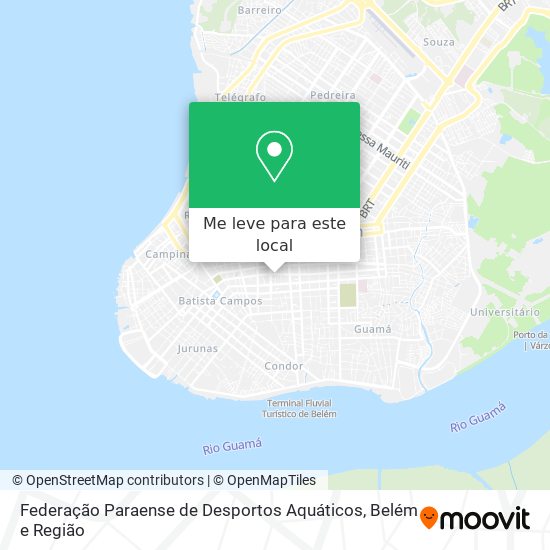Federação Paraense de Desportos Aquáticos mapa