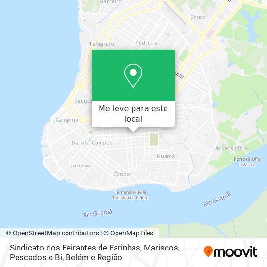 Sindicato dos Feirantes de Farinhas, Mariscos, Pescados e Bi mapa