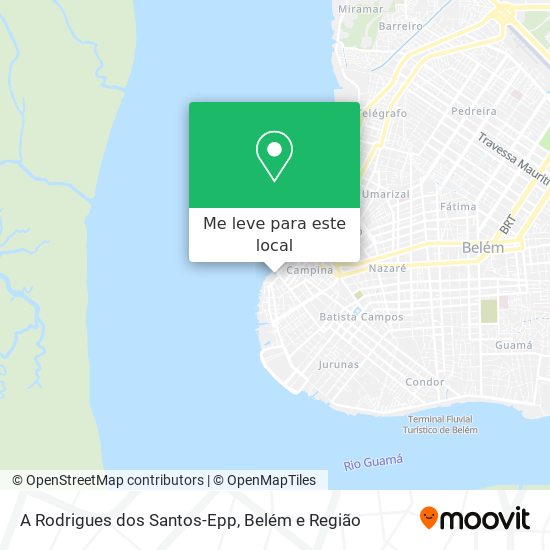 A Rodrigues dos Santos-Epp mapa