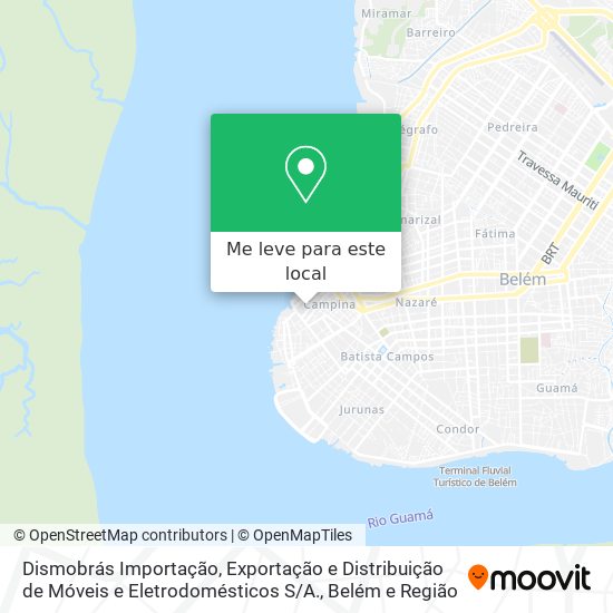 Dismobrás Importação, Exportação e Distribuição de Móveis e Eletrodomésticos S / A. mapa