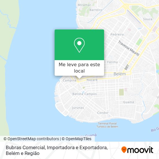 Bubras Comercial, Importadora e Exportadora mapa