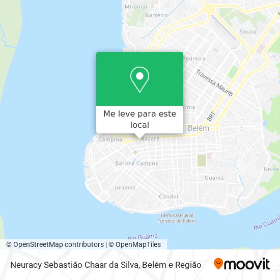 Neuracy Sebastião Chaar da Silva mapa