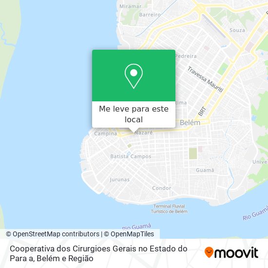 Cooperativa dos Cirurgioes Gerais no Estado do Para a mapa