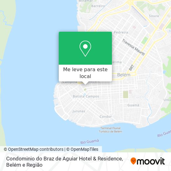 Condominio do Braz de Aguiar Hotel & Residence mapa